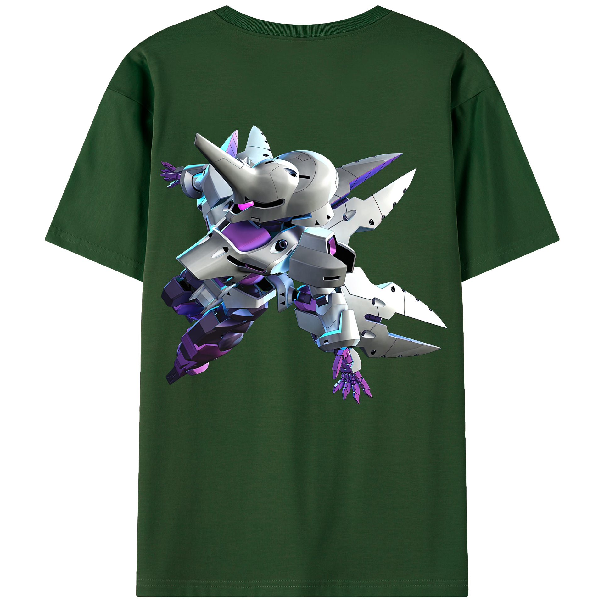 （画像用） 機動戦士ガンダム Mobile Suit Gundam 綿100％半袖Tシャツ（背面プリント）
